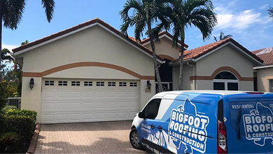 a crew of roofers installing shingles